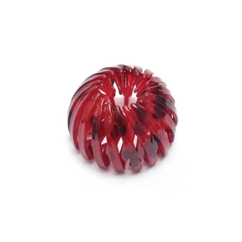 Korean style hair claw clip from R.E.D. Shopping, women's barrette ponytail buckle headwear, shown holding hair in a casual style.