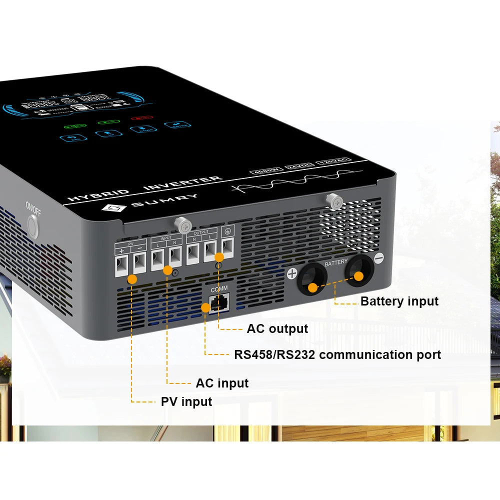 SUMRY 4KW–6KW Off-Grid Solar Inverter with MPPT Charger