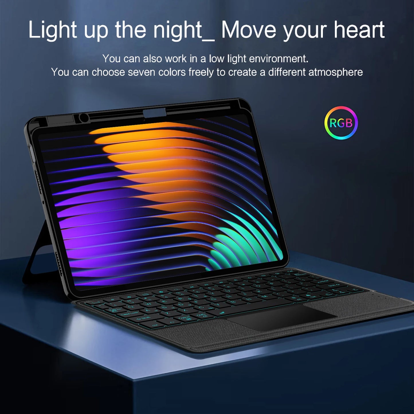 Detachable Magic Keyboard For Xiaomi Pad 7 MIPad7 Case Pencil Holder for Xiaomi Pad 7 Pro Mi Pad 7 2024 11.2" Tablet Cover Case