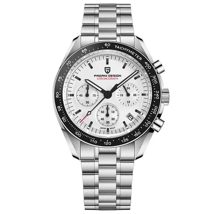 PAGANI DESIGN 1701 V5 Men's Luxury Quartz Chronograph Watch – AR Sapphire Glass, 100M Waterproof