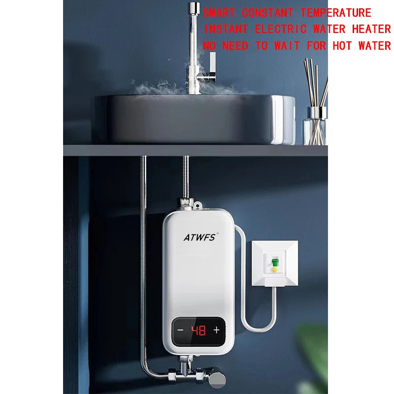 ATWFS Instant Electric Water Heater | Tankless | EU/Spain/Poland Plug