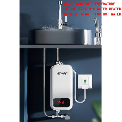 ATWFS Instant Electric Water Heater | Tankless | EU/Spain/Poland Plug
