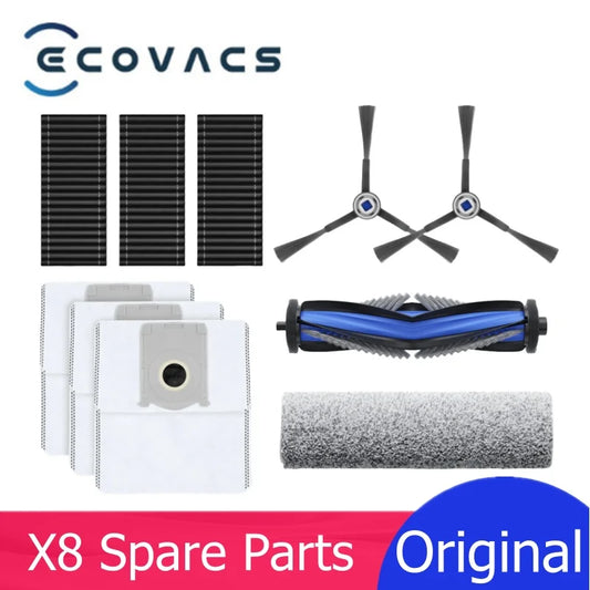 ECOVACS X8 Pro Omni / X8 Omni Spare Parts – Brush, Filter, Mop & Dust Bag