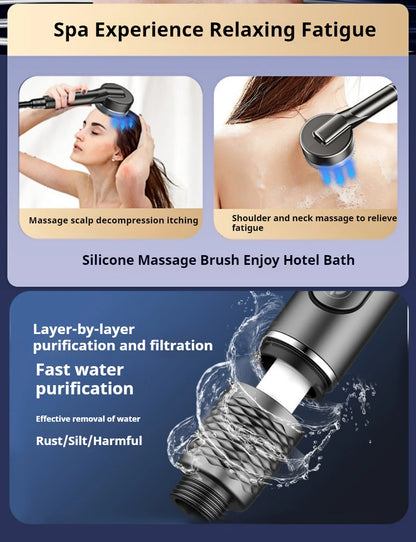 VILOYI 4-Mode Self-Cleaning Shower Head – High Pressure Filter Showerhead