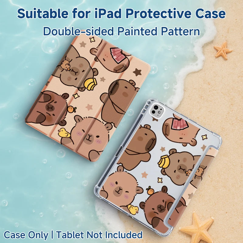 iPad 10/11 (A16) Case with Pen Slot - Protective Cover with Apple Pencil Holder