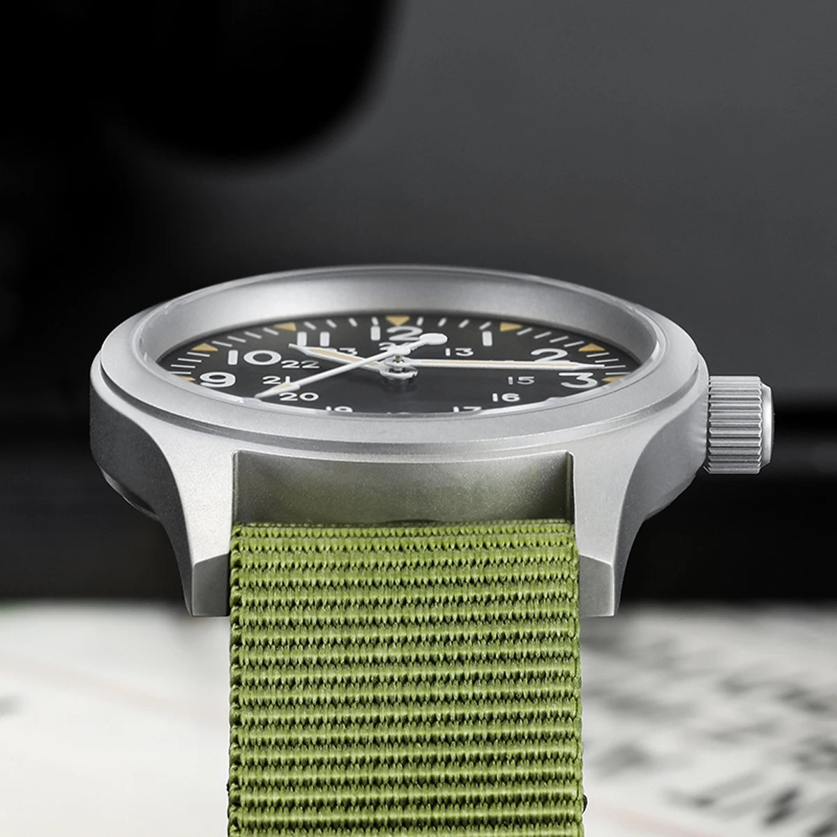 Militado ML05 Vintage Field Watch – 38mm, VH31 Sweep, Sapphire AR Crystal, Luminous