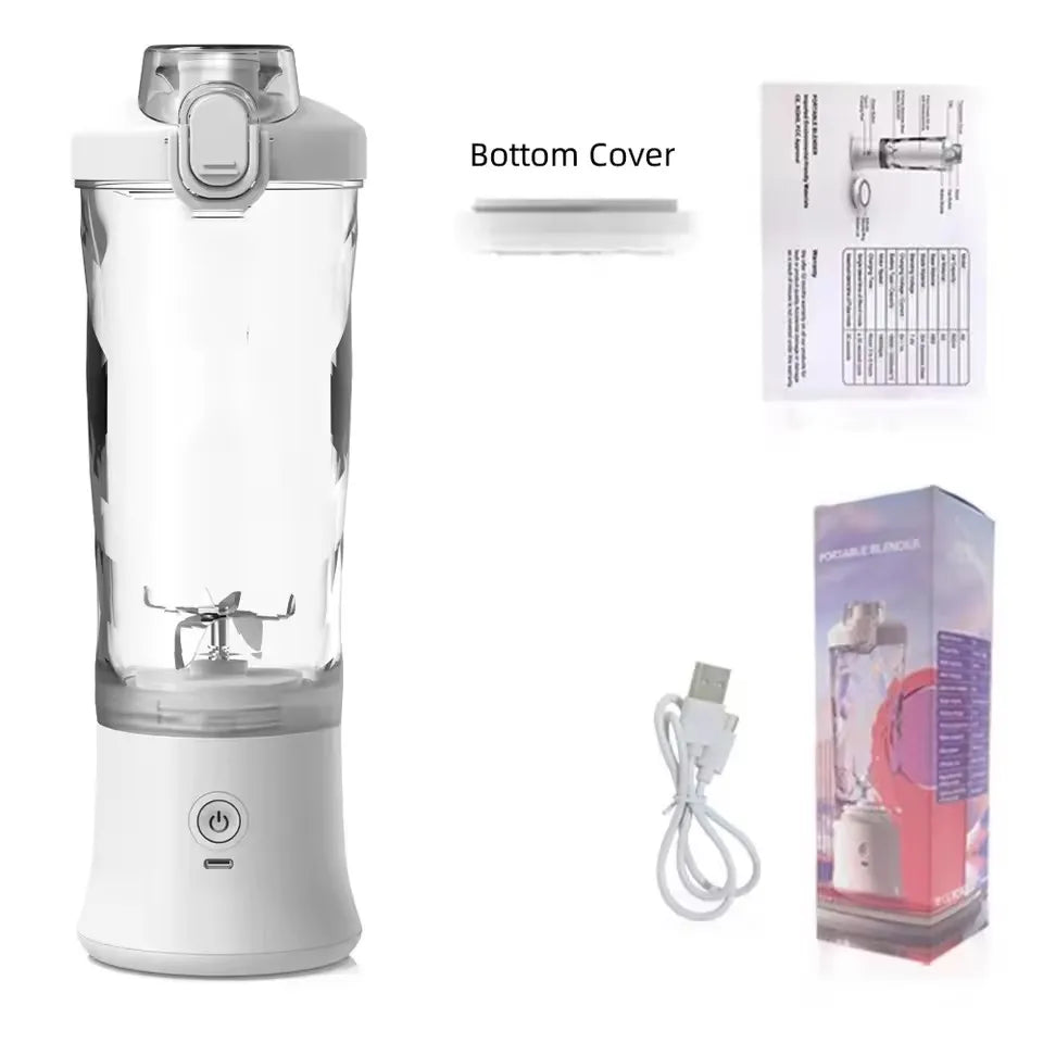 Portable Blender 600ml – USB Rechargeable