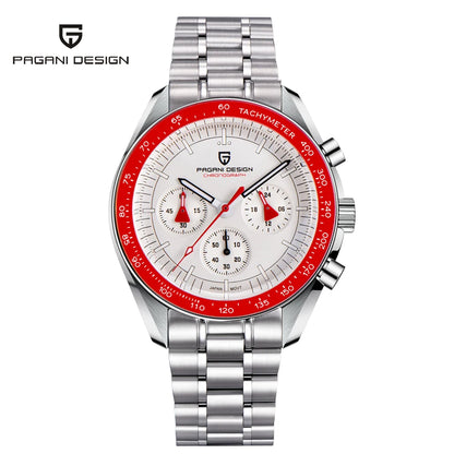 PAGANI DESIGN 1701 V5 Men's Luxury Quartz Chronograph Watch – AR Sapphire Glass, 100M Waterproof