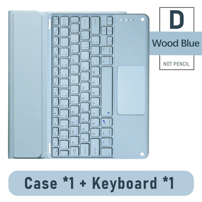Wireless Magic Keyboard & Mouse Case for iPad Pro 11/13, Air 11/13, iPad 7-10 Gen – Bluetooth, Touchpad