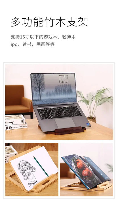 Adjustable Portable Laptop Stand – Foldable, Height-Adjustable, Heat Sink, iPad & Laptop Bracket