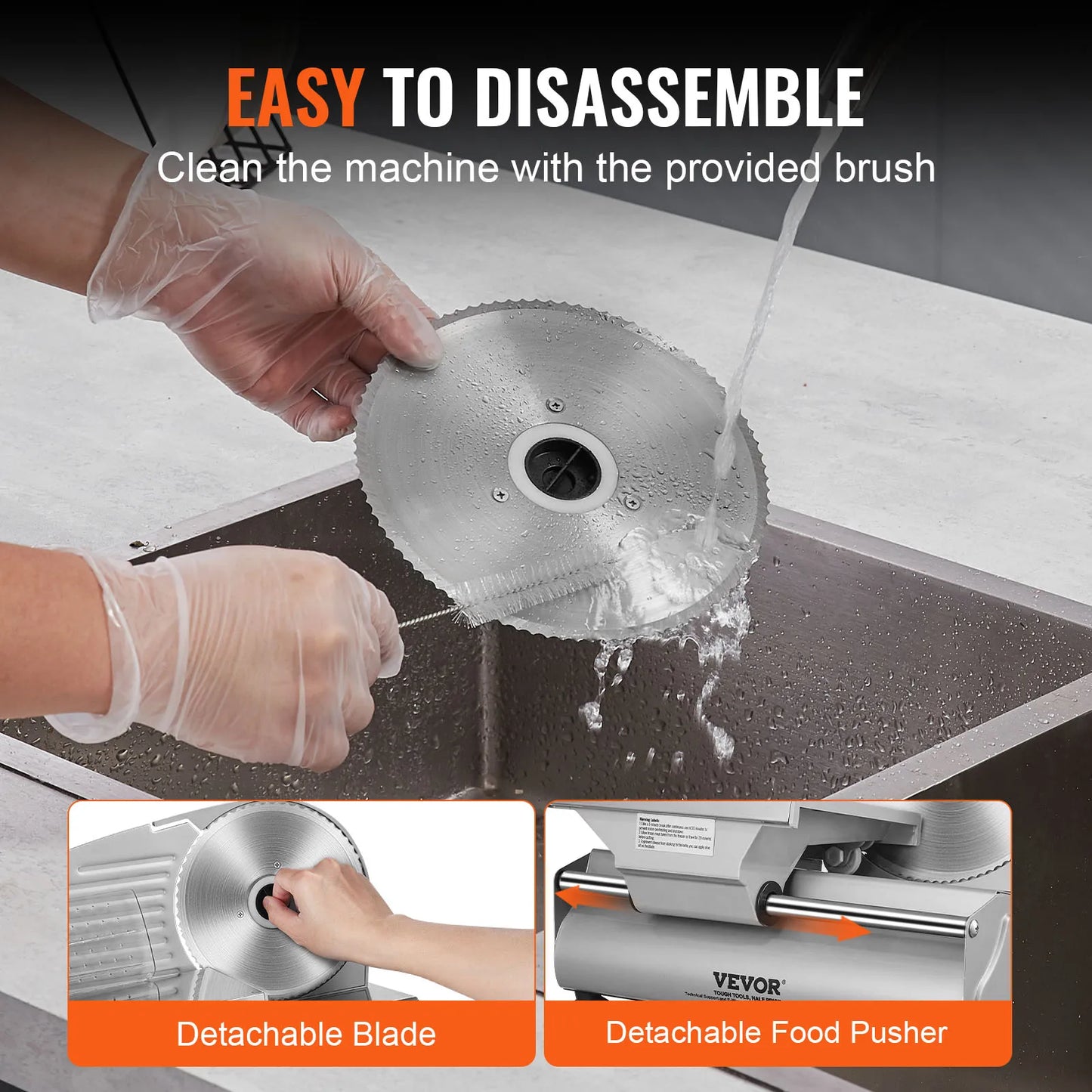 SucceBuy Electric Meat Slicer | 200W | 19cm Blade | Adjustable Thickness | EU 220V