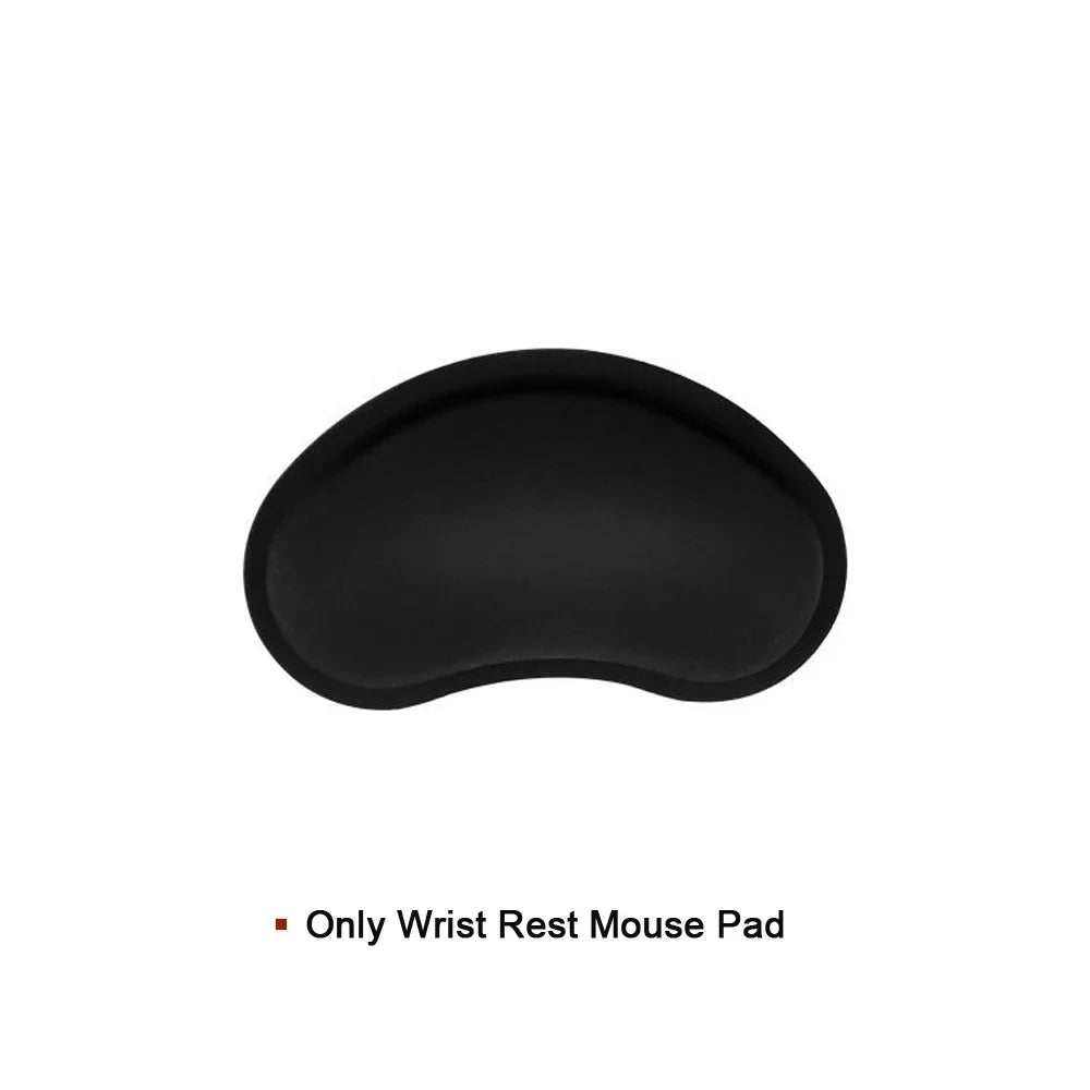 Memory Foam Wrist Rest Mouse Pad – Superfine Fibre, Ergonomic, for Gaming & Office