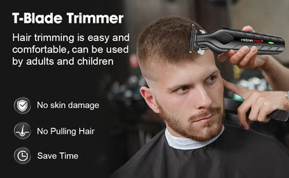 HIENA PRO Cordless Hair Clipper Set | Professional Barber Kit, Electric Foil Shaver & Beard Trimmer Combo