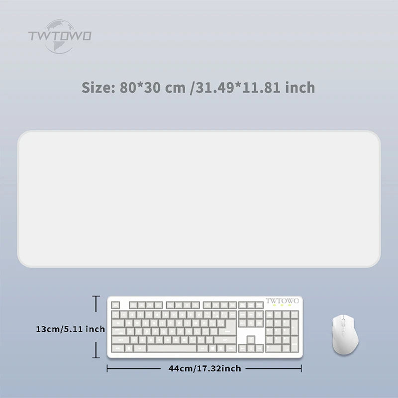 TWTOWO Custom Playmat & Mouse Pad – Non-Slip Natural Rubber, 600x300 to 1000x500mm, DIY Design