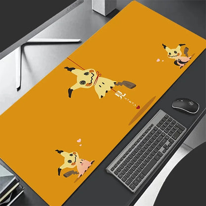 Pokémon Mimikyu Leather Gaming Mouse Pad – Large Anime Deskmat, Waterproof, Keyboard Mat