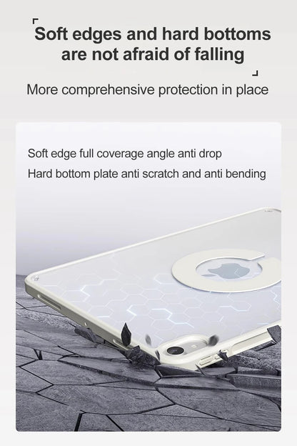 SZEGYCHX 720° Rotating iPad Case | PU Leather | Magnetic | Fits Pro, Air, Mini, iPad 7–11th Gen