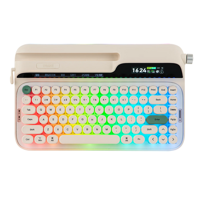 EPOMAKER Glyph 75% Mechanical Keyboard | Retro Typewriter | TFT Screen | Rotary Knob | Wired / 2.4GHz / BT