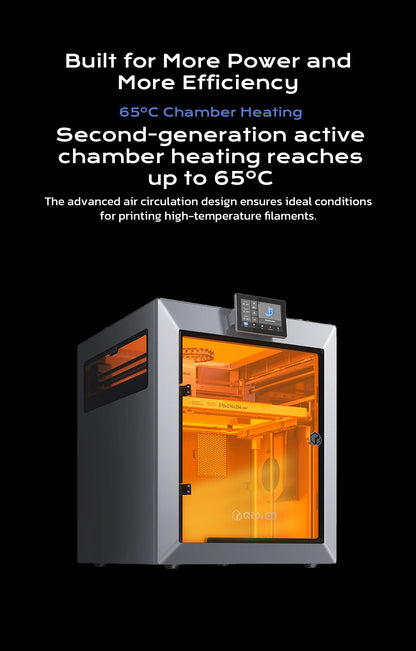 QIDI Q2 FDM 3D Printer – AI Camera, Enclosed, 65°C Heated Chamber, Air Filtration, 600mm/s