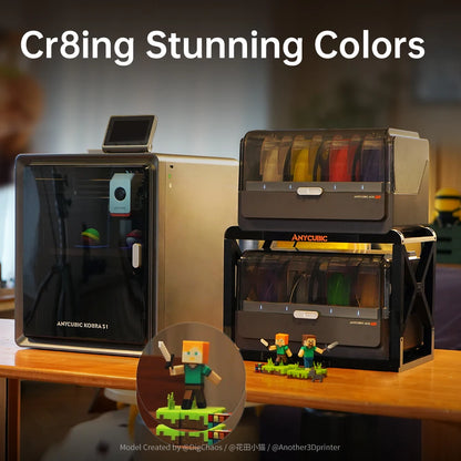 ANYCUBIC Kobra S1 Combo Multi-Color 3D Printer – Max 600mm/s, Core XY, High Precision