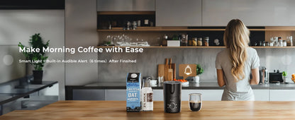 8-in-1 Electric Milk Frother & Steamer – 400ml Dishwasher Safe