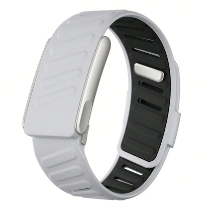 Dual-Colored Silicone Fitness Tracker Strap – Compatible with 5.0 ECG Models