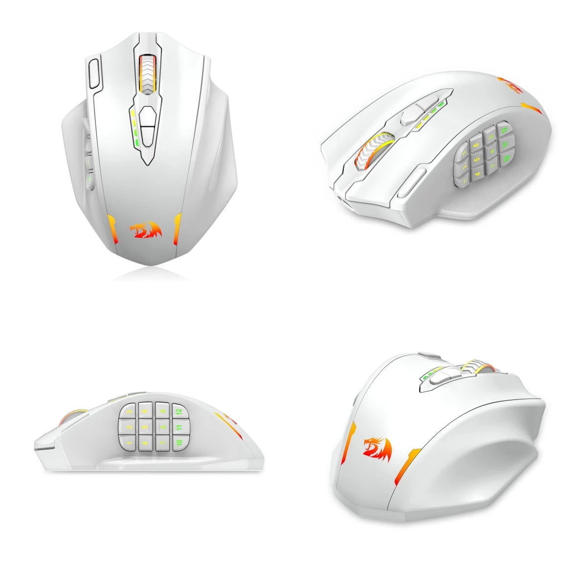 Redragon M913 Wireless Gaming Mouse – 16000 DPI, 16 Buttons, RGB, 2.4GHz