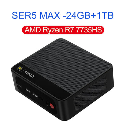 Beelink SER5 Max Mini PC – AMD Ryzen 7 6800U/7735HS, DDR5, WiFi 6, 2.5G LAN
