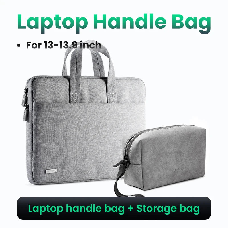 UGREEN Laptop Sleeve Bag 13.9" / 14.9" – Waterproof PU Case for MacBook, iPad, Lenovo, HP
