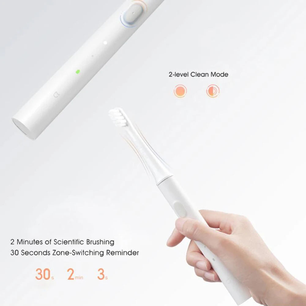 XIAOMI MIJIA T100 Sonic Electric Toothbrush – USB Rechargeable, IPX7 Waterproof, Ultrasonic Auto