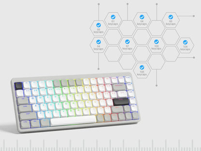 143 Key Low Profile PBT Keycaps – RGB Shine-Through, 60%/87/104, Cherry/Gateron MX