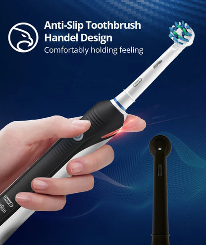 Oral-B Pro 4000 Electric Toothbrush – 3D Action, Pressure Sensor, 4 Modes, Gum Care, Waterproof