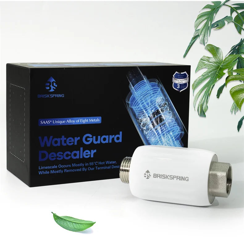 BriskSpring Physical Water Descaler – No Salt, No Chemicals, Anti-Scale & Anti-Rust