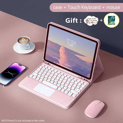 Bluetooth Keyboard & Mouse Case for iPad – Pro, Air, 10th Gen, Mini