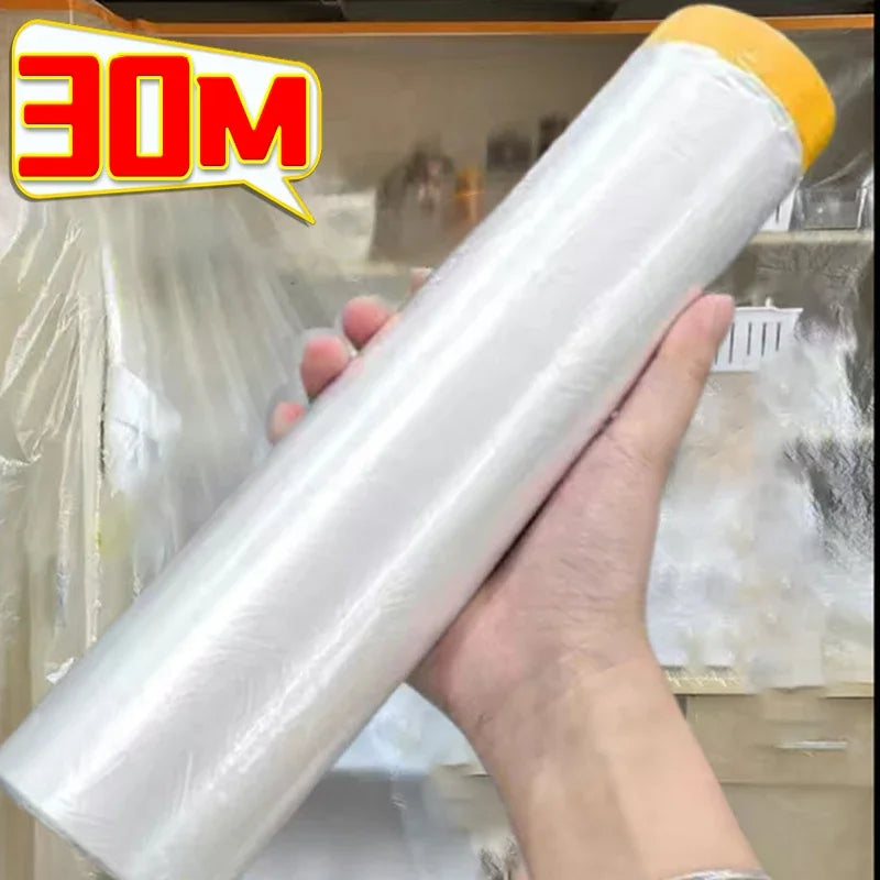 Disposable Self-Adhesive Dustproof Film – Cuttable Furniture & Room Cover