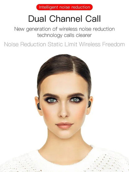E6S TWS Wireless Bluetooth Earphones - Noise Cancelling with Microphone