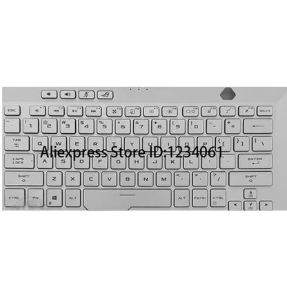 Asus ROG Zephyrus G14 Replacement Keycap – Silver, with Clips, for GA401 Series Laptops