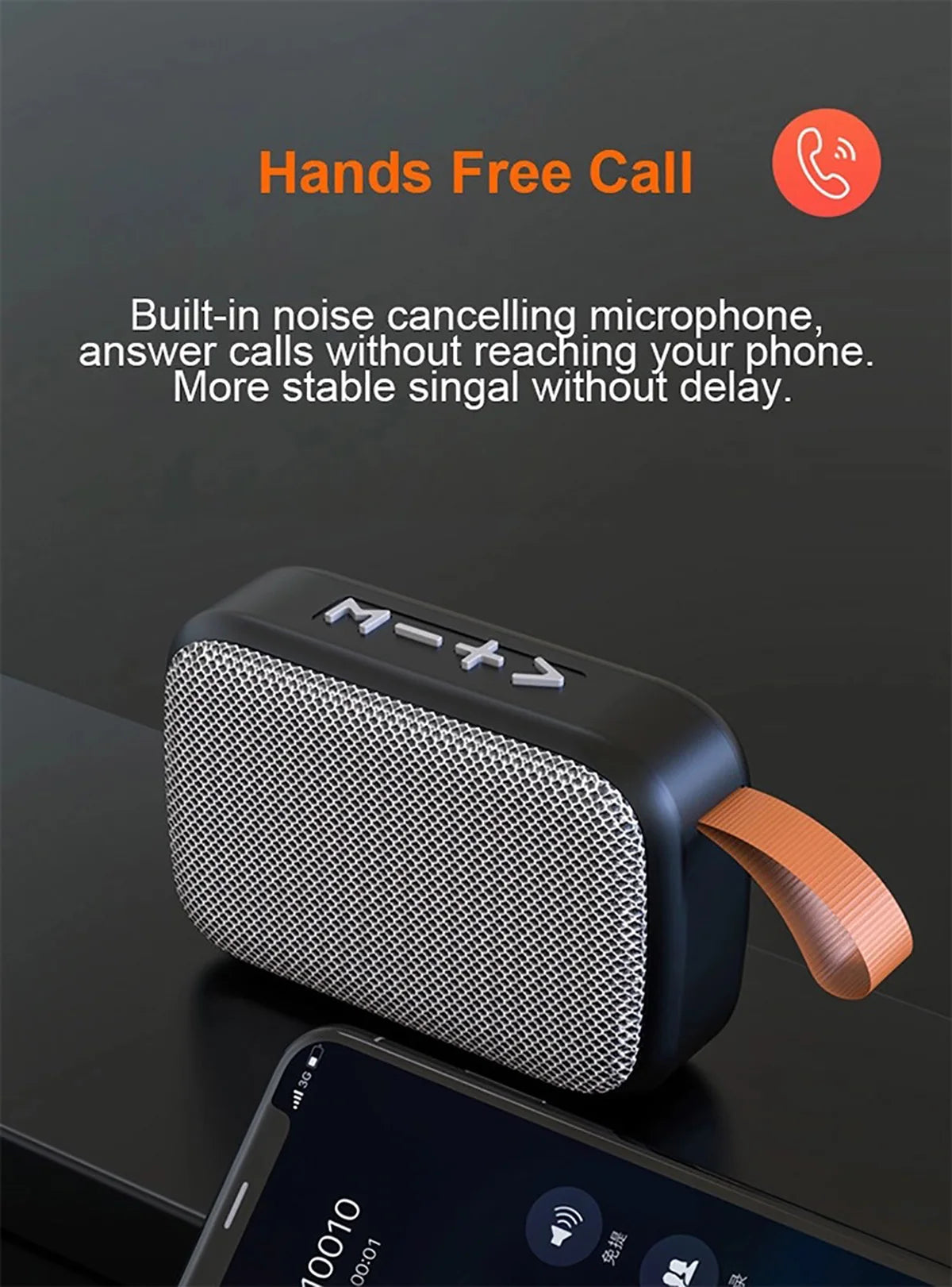 Portable Wireless Soundbar - Bluetooth 5.0, 500mAh Battery, HIFI Sound for Indoor & Outdoor