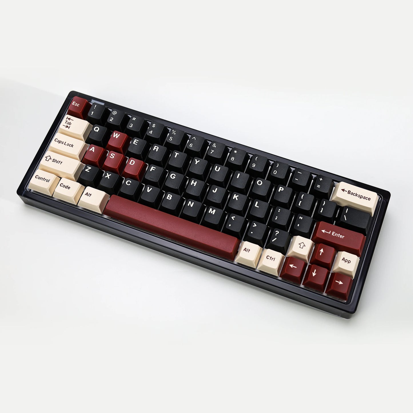 KBDiy Rome Set 174-Key Cherry Profile PBT Double Shot Keycaps – Jade Translucent for Mechanical Keyboards