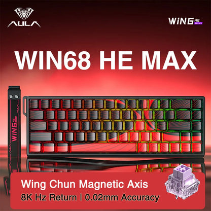 AULA WIN60 / WIN68 HE Gaming Keyboard – Rapid Trigger, RGB, Hotswap