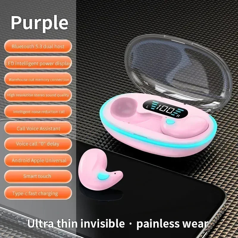 TWS Wireless Earbuds - Noise Reduction Bluetooth Earphones for Sport, Gaming & Sleep