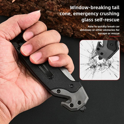 EDC Folding Pocket Knife with Clip – Outdoor Survival & Camping