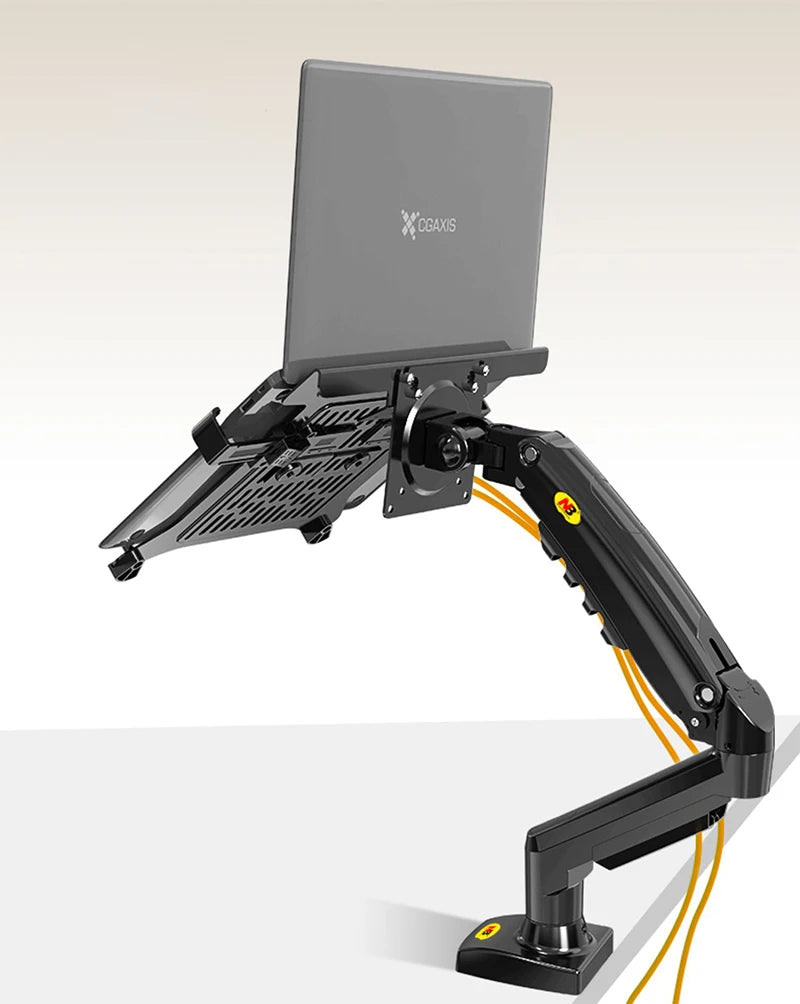 2 in 1 Monitor & Laptop Stand – 17–30" Monitor + 10–17" Laptop Desk Mount