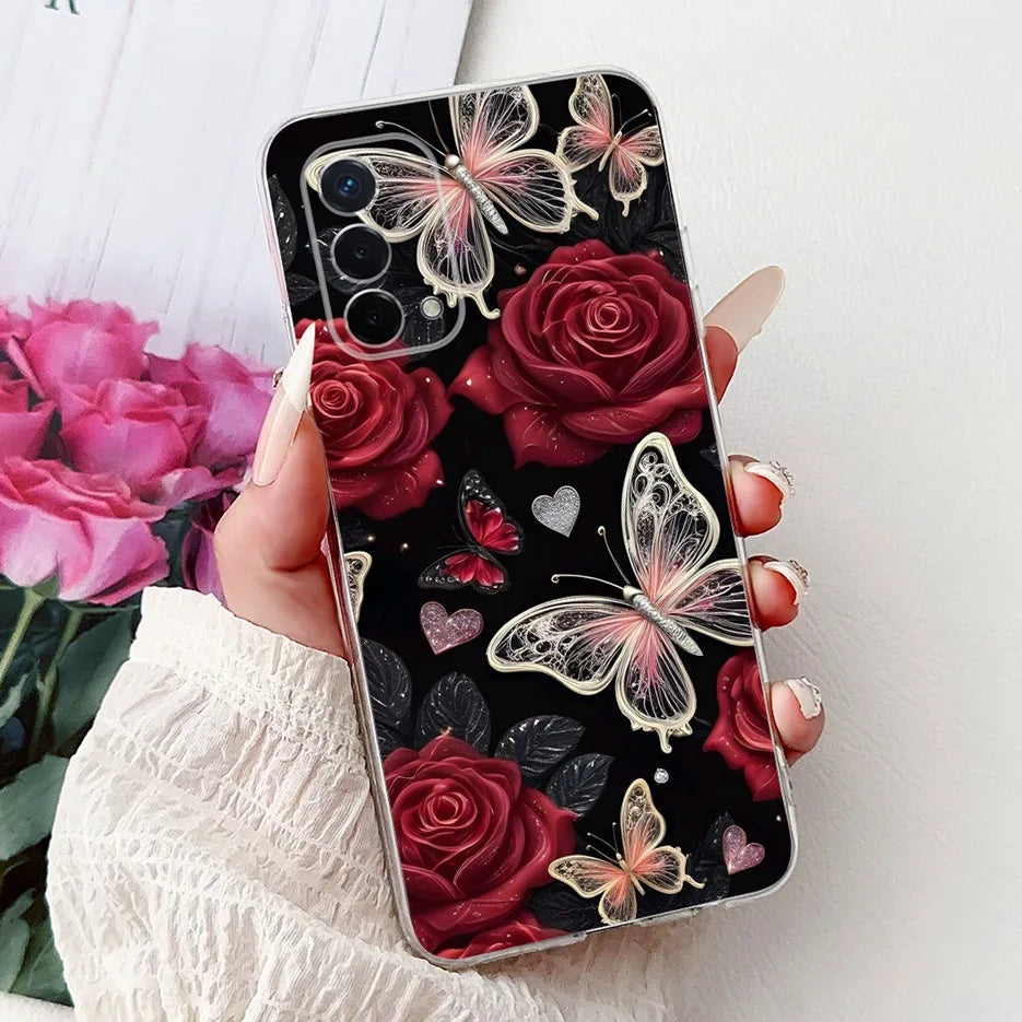 Luxury Painted Soft Silicone Case for Oppo A74 5G – Shockproof Back Cover