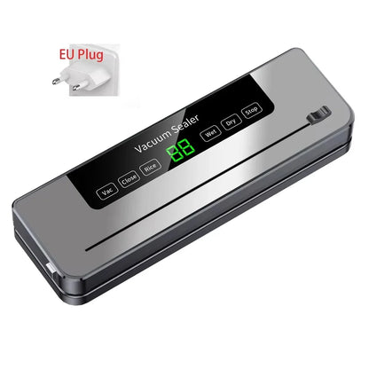 Food Vacuum Sealer Machine | Dry & Wet | UV Sterilization | Built-in Cutter | Kitchen Food Storage