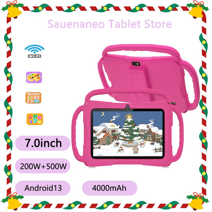 Children's Tablet 7" – Android 13, 5G WiFi, 4GB RAM, 64GB, Quad Core, 4000mAh