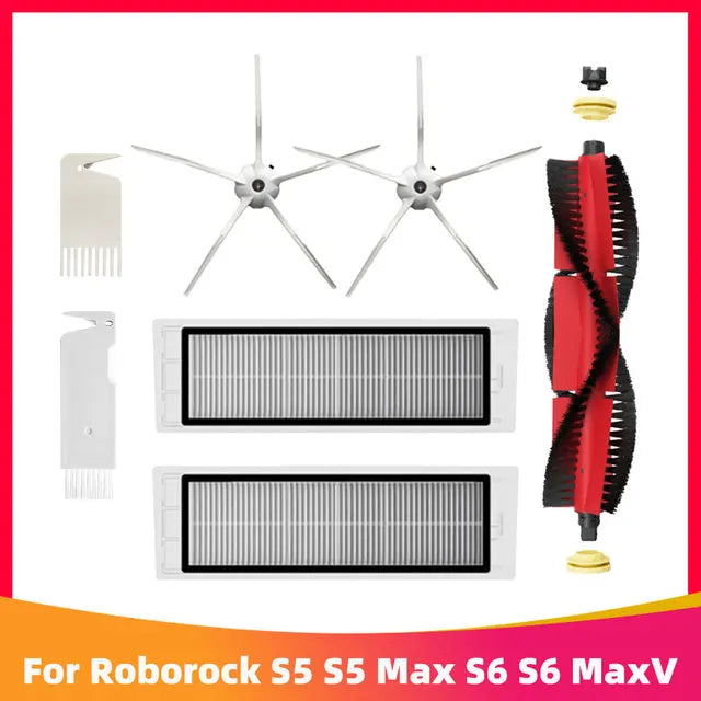 Roborock S5 MAX / S6 MAX / S6 MAXV Accessories | HEPA Filter, Brush, Mop, Water Tank