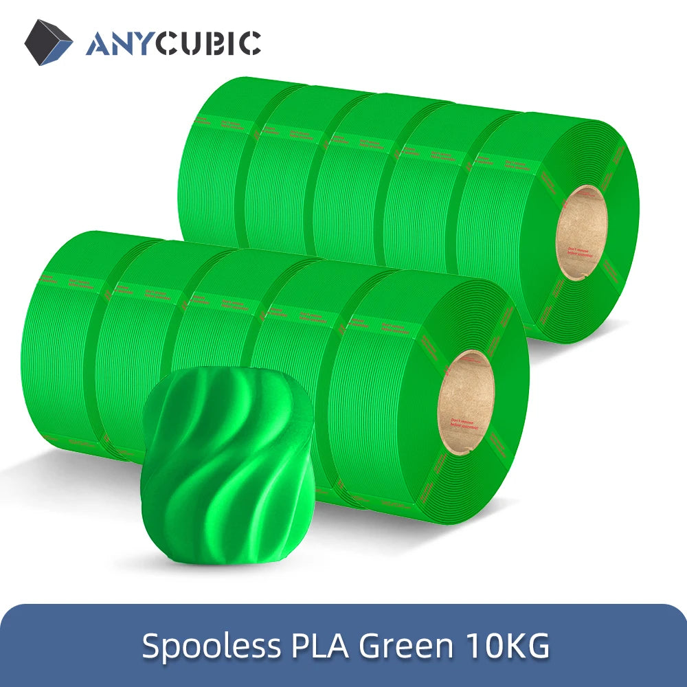 ANYCUBIC 10KG Spooless PLA Filament 1.75mm – Refill for Kobra 3 & S1C