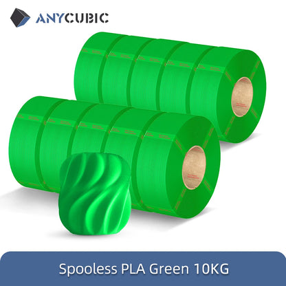 ANYCUBIC 10KG Spooless PLA Filament 1.75mm – Refill for Kobra 3 & S1C