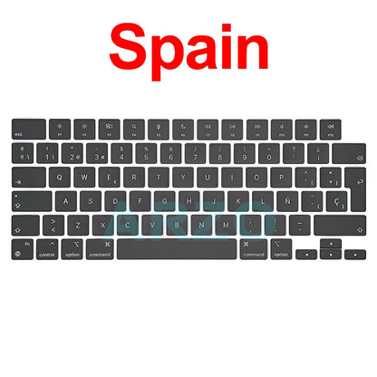 MacBook Pro Air Keycap Replacement Set M1 M2 M3 — 13" 14" 16" Keyboard Repair (A2442 A2485 A2779 A2780 A2681 A2941)