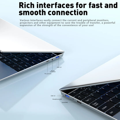 14.1" Portable Laptop Windows 11 — Intel Core i7 8650U, 32GB RAM, 2TB, 1080P Gaming Notebook